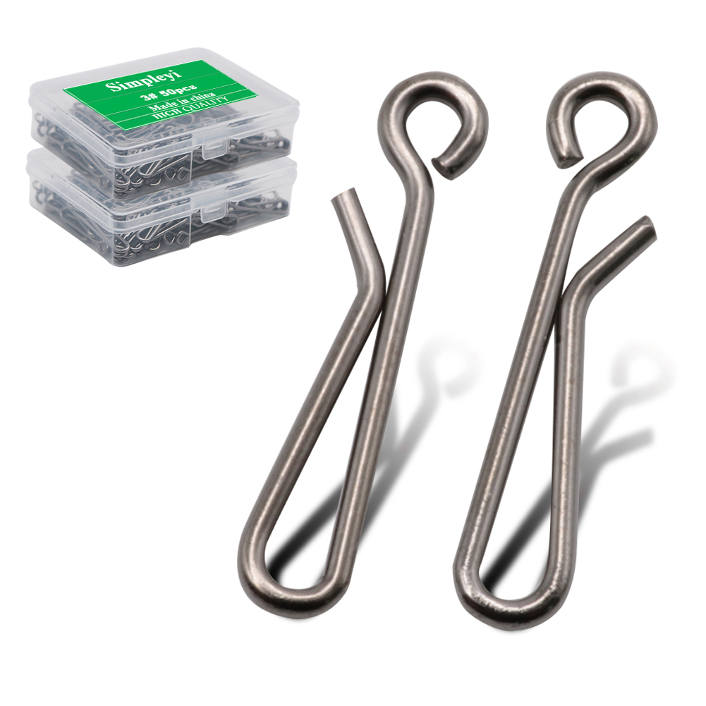 Fishing Lure Box - 50 Stks/doos Lager Slot Rolling Swivel