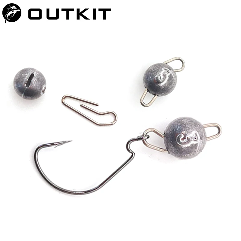 Fishing Lure Accessories - OUTKIT 10 stks/partij Lood Hoofd Sinker