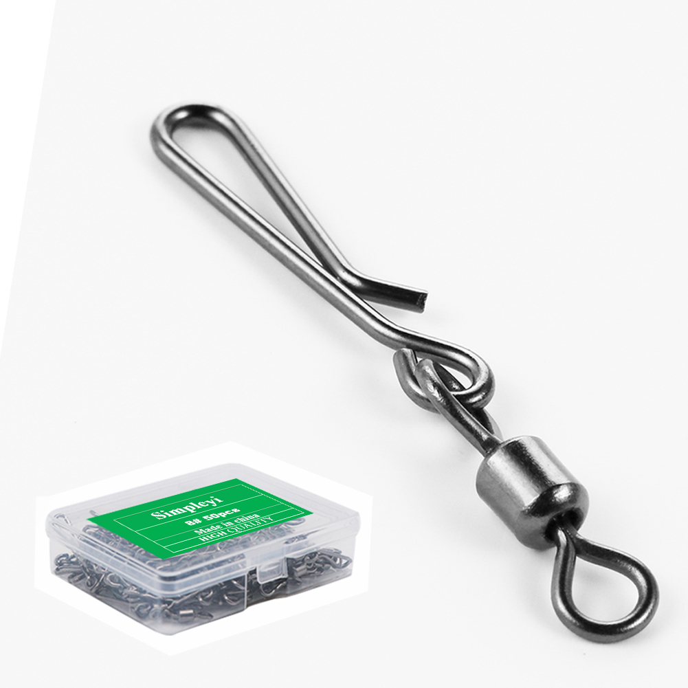 Fishing Lure Box - 50 Stuks Doos Rolling Swivel Met