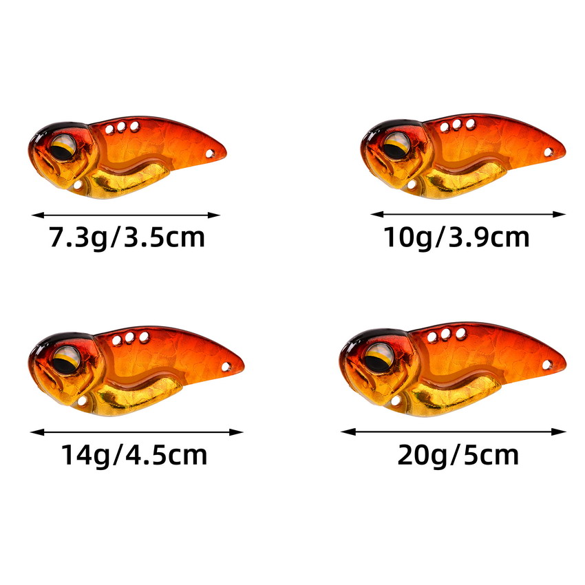 6 stks Metalen VIB Vissen Lokt - Fishing Lure Blade Bait recensie en prijs
