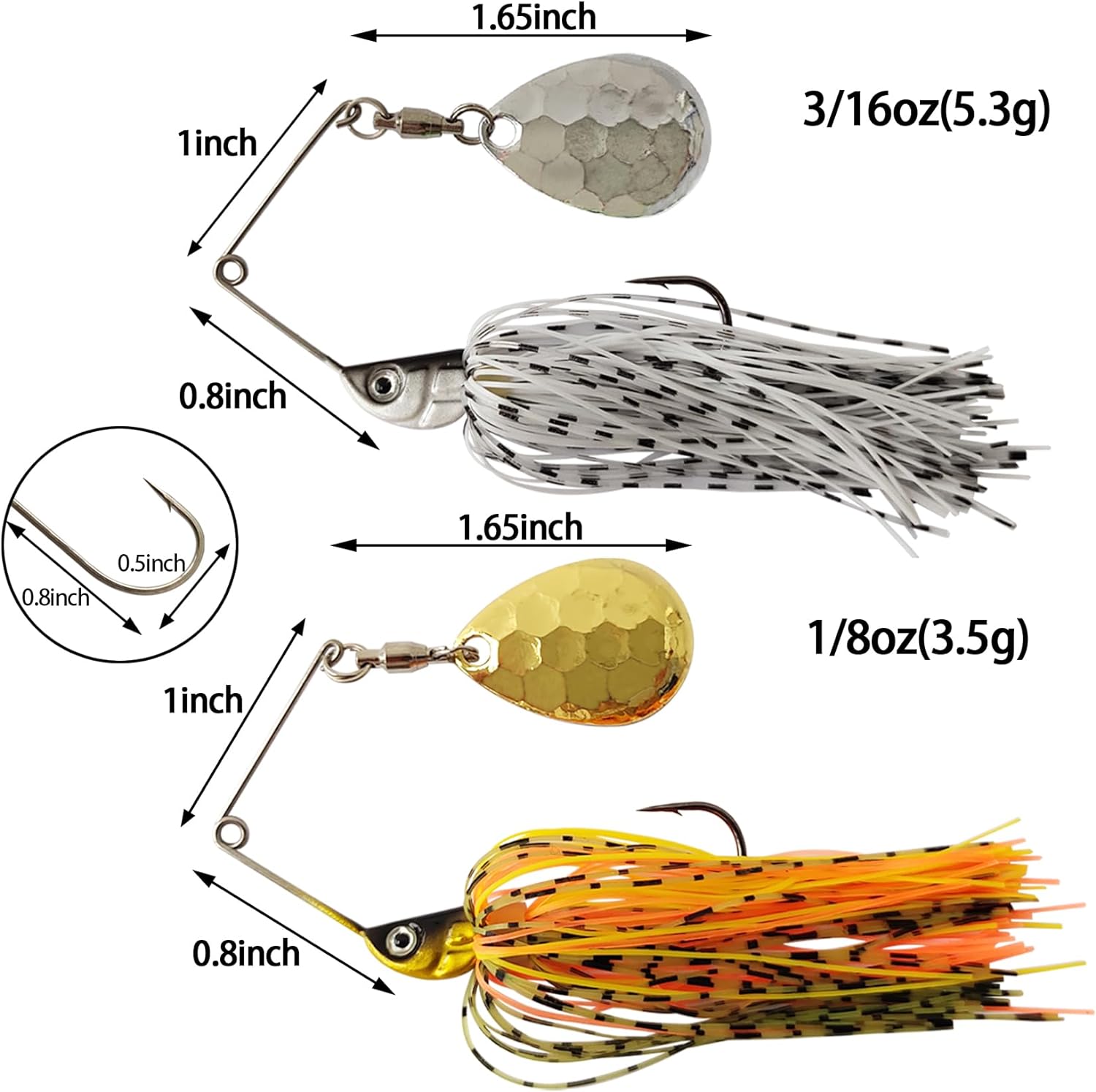 Eupheng Spinner Aas Lepel Draa - Fishing Lure Buzzbait recensie en prijs