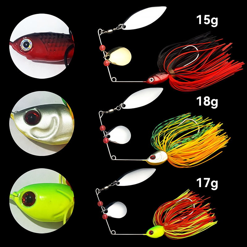 Bazooka 15g 18g Spinnerbait Vi - Fishing Lure Buzzbait recensie en prijs
