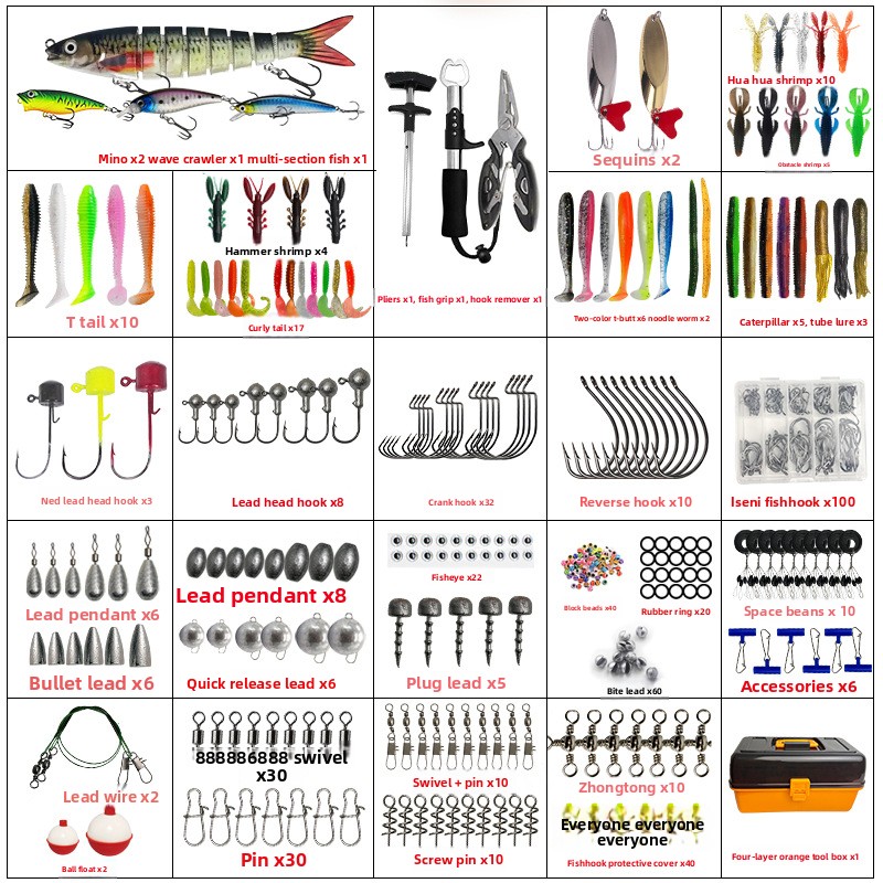 Grote vierlaagse outdoor visse - Fishing Lure Box recensie en prijs