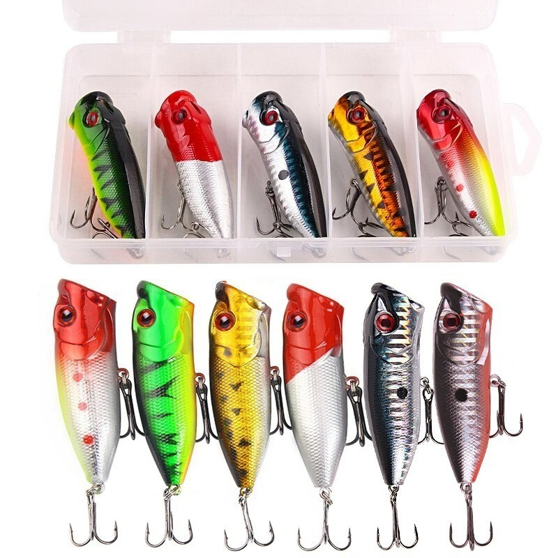 6 stks 6 kleuren (opp zak)/5 s - Fishing Lure Topwater recensie en prijs