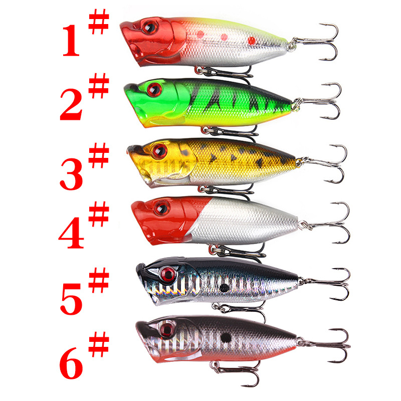 6 stks 6 kleuren (opp zak)/5 s - Fishing Lure Topwater recensie en prijs
