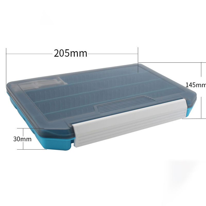 Zeskleurige enkellaagse aasdoo - Fishing Lure Box recensie en prijs